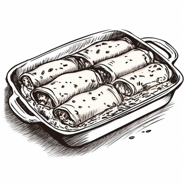 MEAL 01_ Chicken Enchiladas_Hand-drawn